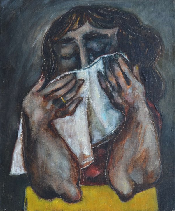 The Weeping Teenager 60 X50
